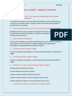 Estados financieros comparativos