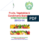 Fruits Vegetables Statistics 2013-14 KP