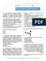 Desenvolvimento e Germinação - Questões PDF