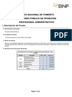 C - Matriz y Perfil de Profesional Administrativo - BNF
