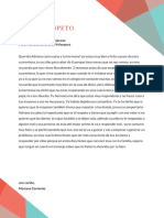 Carta A Un Amigo-Respeto-Mariana Cermeño Bejarano