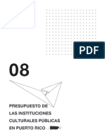 Informe #8 - Presupuesto de las instituciones culturales públicas en Puerto Rico