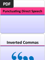 Punctuating Direct Speech