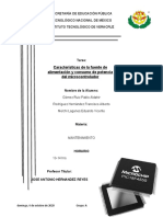 Características de La Fuente de Alimentación y Consumo de Potencia Del Microcontrolador