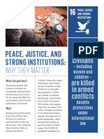 Peace, Justice, and Strong Institutions:: Why They Matter