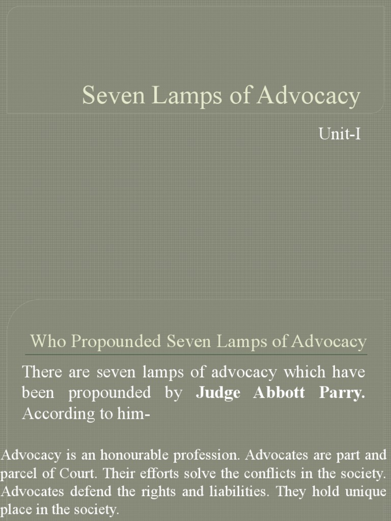 Serven Lamps of Advocacy PDF Government Social Institutions