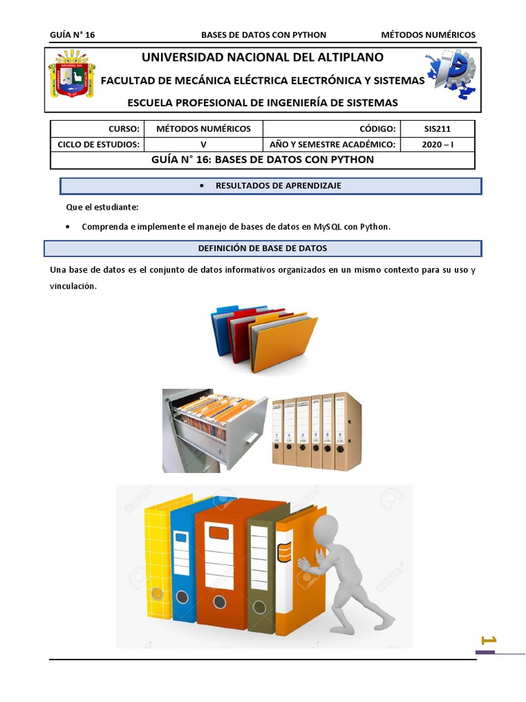 Base de Detos Con Python PDF | PDF | Mi sql | Bases de datos