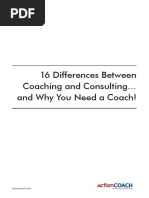 16 Differences Between Coaching and Consulting and Why You Need A Coach!