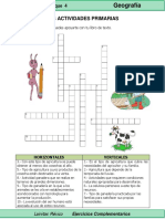 5to Grado - Geografía - Las Actividades Primarias PDF