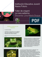 Rana Saltarina de Origami PDF