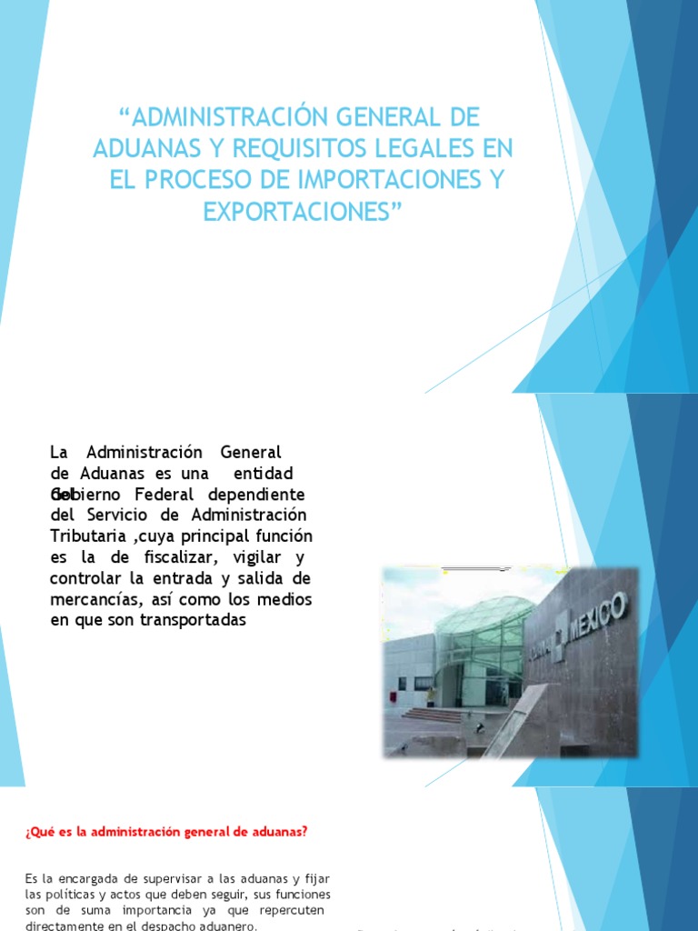 Dirección General De Aduanas Pdf Aduana El Comercio Internacional