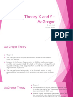 Theory X and Y McGregor
