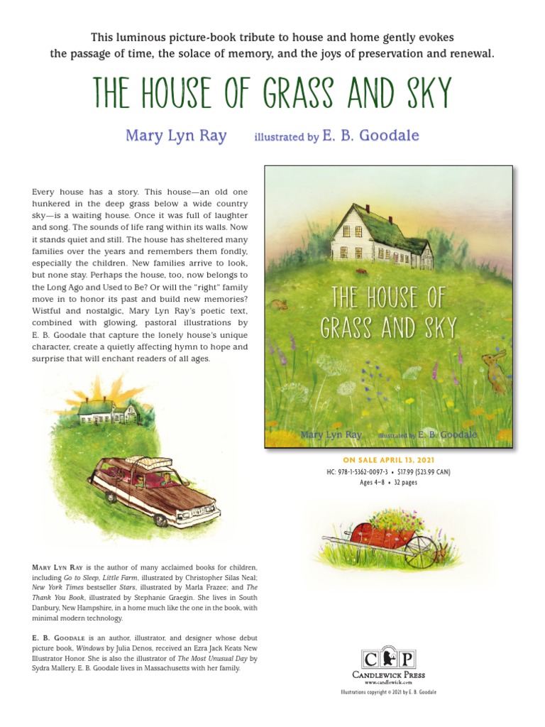 The House of Grass and Sky by Mary Lyn Ray and E.B. Goodale Press