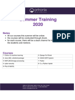Summer Training 2020 PDF