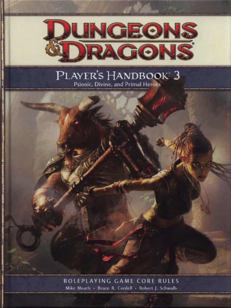 Player's Handbook 3 PDF Fantasy Role Playing Games Tsr