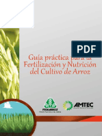 Cartilla Fertilizacion Nutricion Arroz