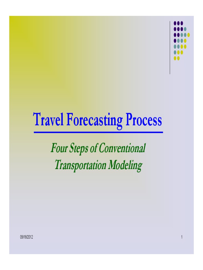 Travel Demand Forecasting Steps | PDF | Regression Analysis | Forecasting