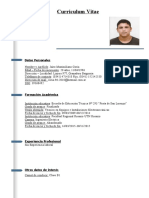 Curriculum Vitae Jairo Coria