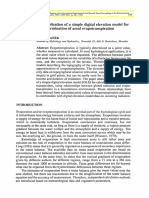 Application of A Simple Digital Elevation Model - 1994