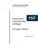 Thomond Community College Privacy Policy