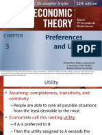 Preferences and Utility: Powerpoint Slides Prepared By: V. Andreea Chiritescu Eastern Illinois University