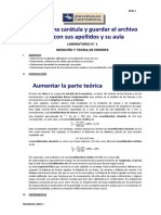 Lab #1 - Medición y Teoria de Errores