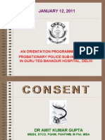 JANUARY 12, 2011: An Orientation Programme For The Probationary Police Sub-Inspectors in Guru Teg Bahadur Hospital, Delhi