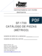 Parts Manual - SF-1700 (SP - Metric)