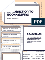 Introduction To Bookkeeping: BT 10 BT 10