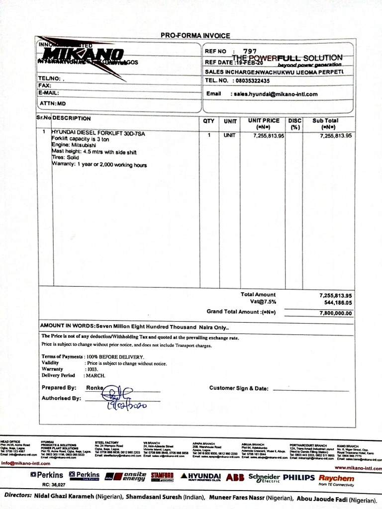 Hyundai Quotation | PDF