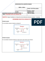 Divisiones Exactas e Inexactas PDF