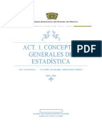 Introducción a la Estadística: Conceptos Generales