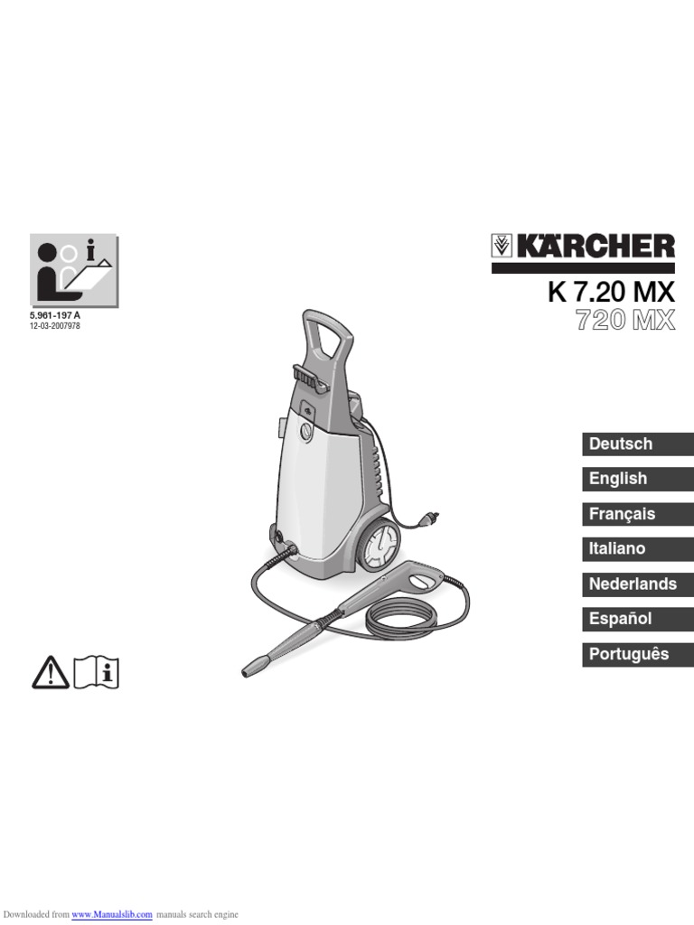 Karcher 720 - MX PDF | PDF | Valve | Pump