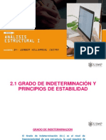 2.1 Grado de Indeterminación y Principios de Estabilidad