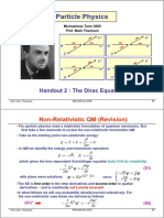 Particle Physics: Non-Relativistic QM (Revision)