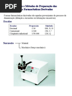 5 escalas e metodos de preparacao