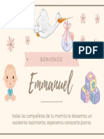 Crema Flores Cumpleaños para Novia Tarjeta PDF