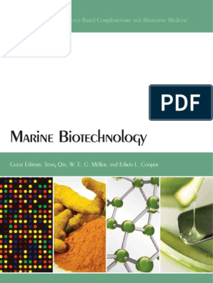 Marine Biotechnology Evidence - Based Complementary And Alternative Medicine Pdf Colony Forming Unit Biology