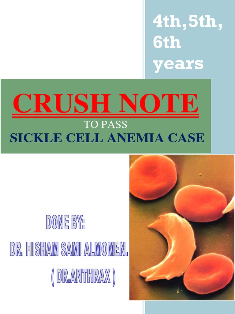 Sickle Cell Anemia Case Study Guide | PDF | Anemia | Medical Specialties