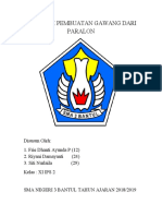 MAKALAH PEMBUATAN Gawang Dari Paralon