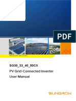 SG30_33_40_50CX PV Inverter User Manual