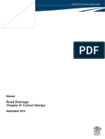Road Drainage Chapter 9: Culvert Design: Manual
