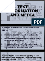 Text Information and Media