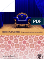 Programacion Teatro Cervantes Primer Semestre 2011
