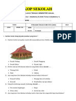 SOAL PTS KELAS 4 Tema 1 (Subtema 3) DAN Tema 2 (Subtema 1)