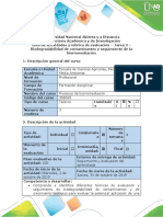 Guía de actividades  - Tarea de contaminantes y seguimiento de la biorremediación