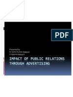 Differences between advertising and public relations