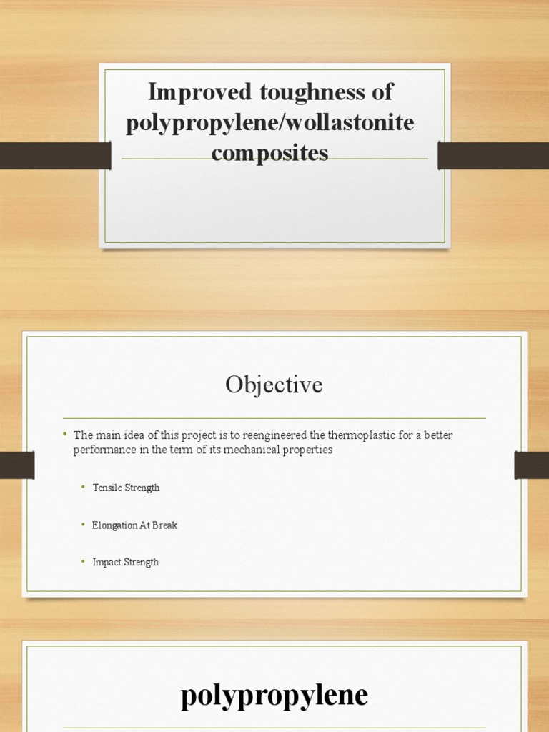 Improved Toughness Of Thermoplastic Pdf