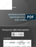 Homogeneous Differential Equation Lesson3