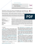 Antioxidant Activity and Content of Chlorophylls and Carotenoids in Raw and Heated Pepper